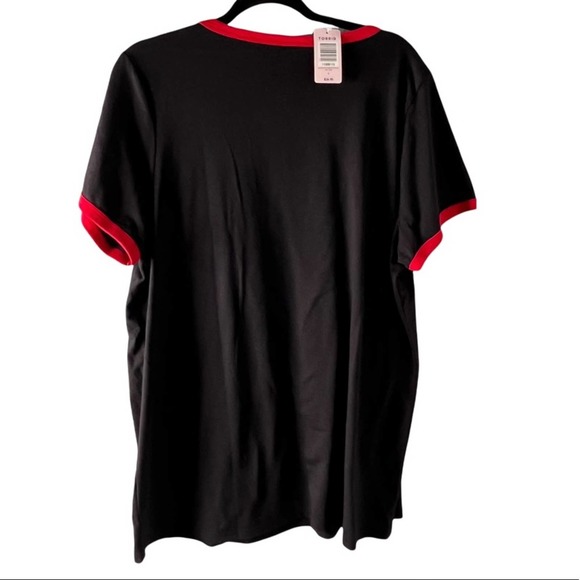 Torrid Disney Minnie Mouse black and red graphic ringer tee size 1X NWT - Picture 2 of 4